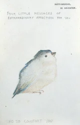 これはあなたを慰めるためです（紙に鉛筆と色のチョーク）